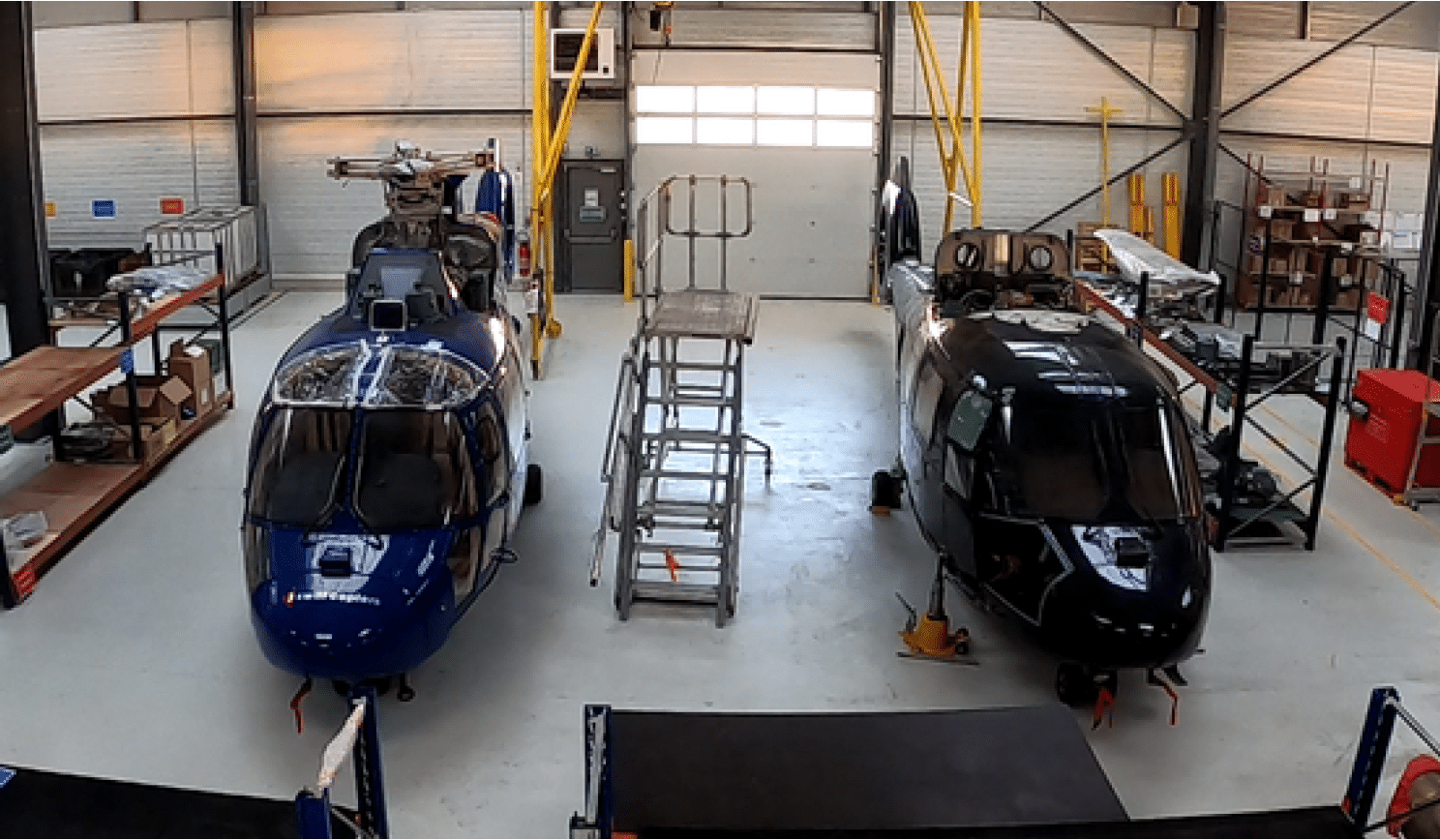Two Dauphin in Aviaco workshop